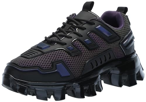 Steve Madden Herren Ponce Sneaker, Schwarz Multi, 44 EU