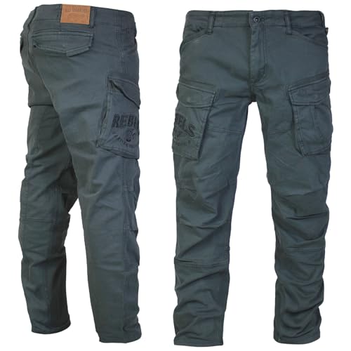 Yakuza Premium Herren Cargohose 3952 dunkelgrau