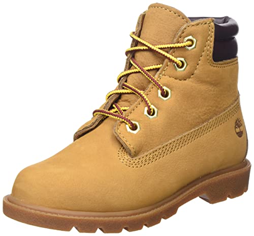 Timberland Unisex 6in Water Resistant Basic (Junior) Fashion Boot, Wheat, 36 EU