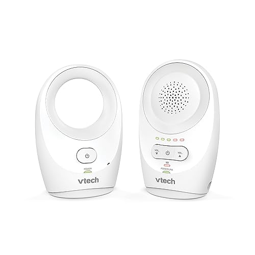 Vtech DM1111 Audio Baby Monitor,DECT Technology, Noise Level Display, Soothing Sound,Rechargeable Battery,Belt Clip & More