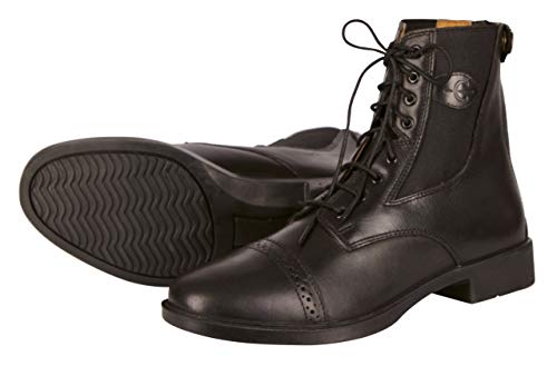 Kerbl Unisex-Erwachsene Reitstiefelette Schnürstiefelette Monaco Glattleder Reitstiefel, schwarz 19-0303, 40
