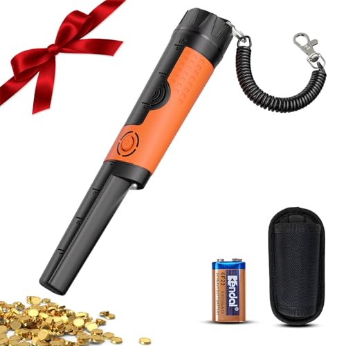 SUNPOW Pinpointer Metalldetektor Für Erwachsene & Kinder, Wasserdicht Pin Pointer Metallsucher - Hochempfindliche 360°-Detektion - Einfacher Gebrauch 2 Alarmmodi - Sonde zur Schatzortung