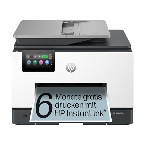 HP OfficeJet Pro 9132e Multifunktionsdrucker, 6 Monate gratis drucken Instant Ink inklusive, Drucker, Scanner, Kopierer, Fax, WLAN, LAN, Duplex, Airprint, Grau-Weiß