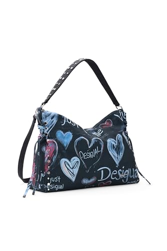 Desigual Schultertasche Umhängetasche Stacatto Leiria Shoulder Bag Tutti Fruti dunkelgrau