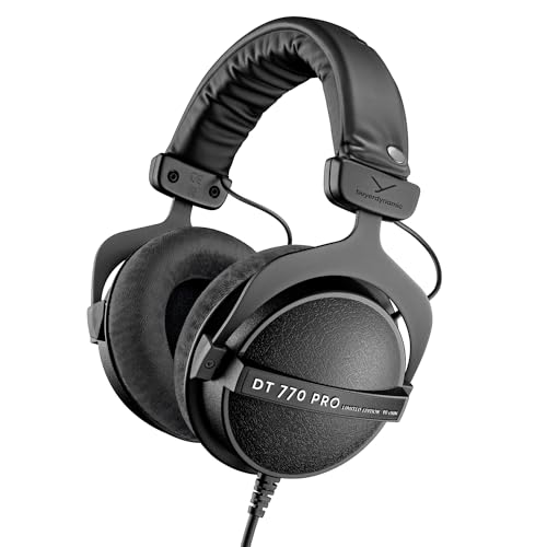 beyerdynamic DT 770 PRO 80 Ohm Black Limited Edition Geschlossene Bauweise, kabelgebunden für professionelles Recording und Monitoring