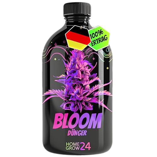 HOMEGROW24 Cannabis Dünger - BLÜTE Dünger I Flüssig NPK Pflanzendünger für Indoor, Outdoor & Autoflower und Growbox geeignetes Hanf Dünger Anbau Set
