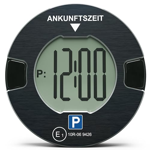 OOONO P-DISC NO1 - Elektronische Parkscheibe mit Zulassung fürs Auto - Automatische Digitale Parkscheibe Elektrisch mit Zulassung vom KBA nach StVO - Elektrische Parkuhr Auto zugelassen