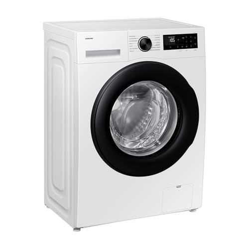 Samsung WW90DG5G34AEEG Waschmaschine WW5100D SLIM, 9 kg, EEK: A (-10%), Nur 48 cm tief, Dampfprogramm, AI Energy Mode, Ecobubble, WiFi, Mikroplastik-Programm, AI Wash, SuperSpeed 39 Min., Weiß
