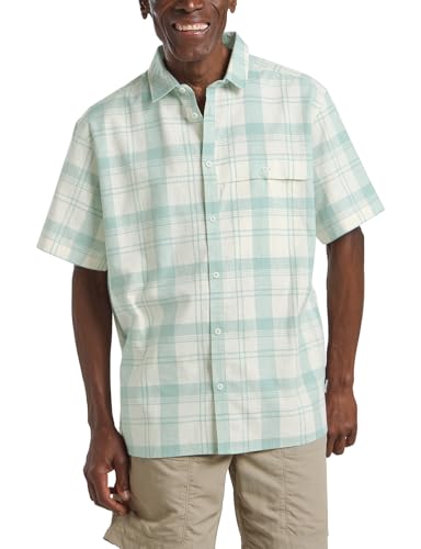 Jack Wolfskin Herren Great Plains Shirt Hemd, Check Soft Jade, L EU