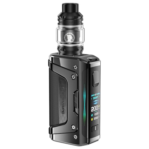 Geekvape Aegis Legend 5 Mod Kit | 200W TC Box Mod (Batterie nicht enthalten) Vape mit Z Sub Ohm Tank 5.5ml Vaper Z Coil Vaporizer Kein Nikotin (Carbon Schwarz)