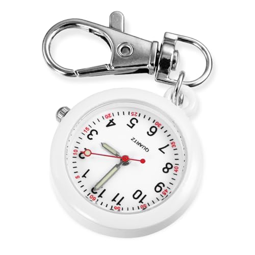 ertlutw Karabineruhr Taschenuhr mit Schlüsselanhänger Krankenschwester Uhr