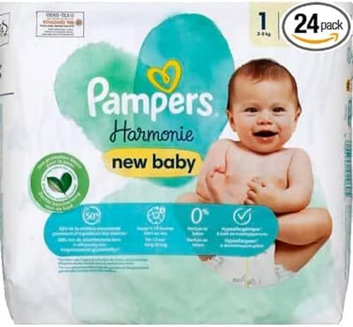 Pampers (Alte Version), Windeln, Größe 1, 24 Windeln, 2 kg – 5 kg
