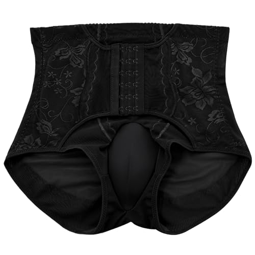 AIEOE Gaff Unterwäsche Transgender Bauchweg Höschen Silhouette Crossdresser Tucking Underwear Schwarz Label Größe 2XL/ EU M