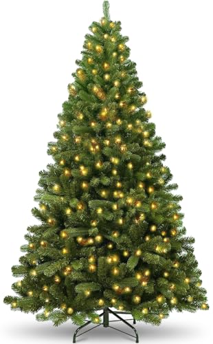 Künstlicher Weihnachtsbaum -mit 40 DIY Weihnachtsbaumschmuck,180cm Tannenbaum 800 Spitzen Metallständer Einfacher Aufbau Christbaum Kunstbaum Grün Weihnachtsbaum künstlich Christmas Tree