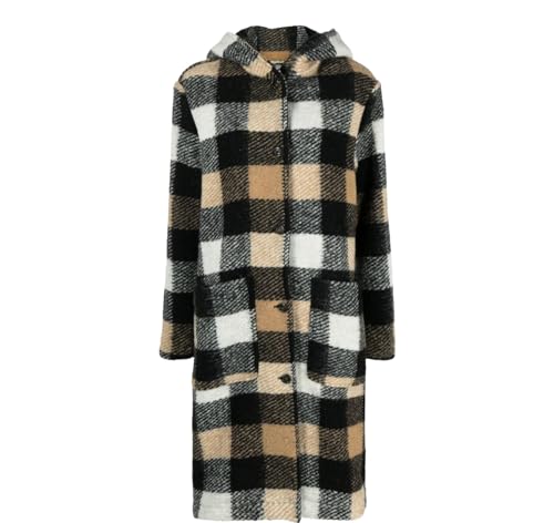WOOLRICH Damenjacke Beige Hooded Long Gentry Coat, beige, M