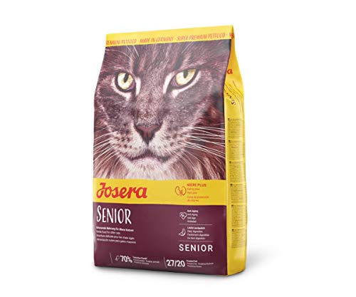 JOSERA Senior (1 x 400 g) | Adult | Premium Trockenfutter für ausgewachsene empfindliche Katzen | Geflügel & Reis | extra verträgliche Rezeptur | weizenfrei | Katzenfutter | 1er Pack