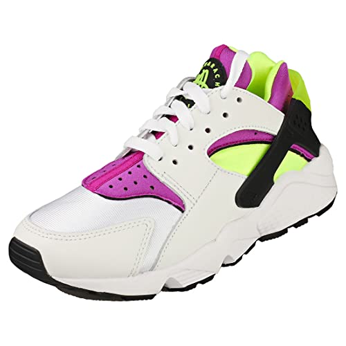 Nike Damen Air Huarache Running Trainers DH4439 Sneakers Schuhe (UK 3.5 US 6 EU 36.5, White neon Yellow Magenta 101)