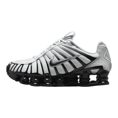 Nike Shox TL HQ4049-001 Laufschuhe, Metallic-Silber/Weiß/Grau/Schwarz (Metallic Silver/White/Wolf Grey/Black), 38 EU