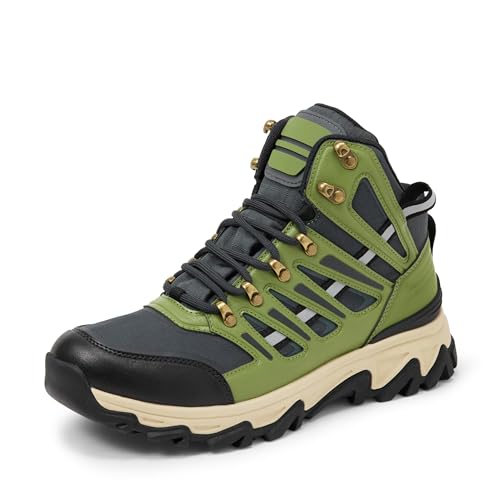 Amazon Essentials Herren Wasserdichter Wanderstiefel, Kohlegrau/Olivgrün, 40 EU