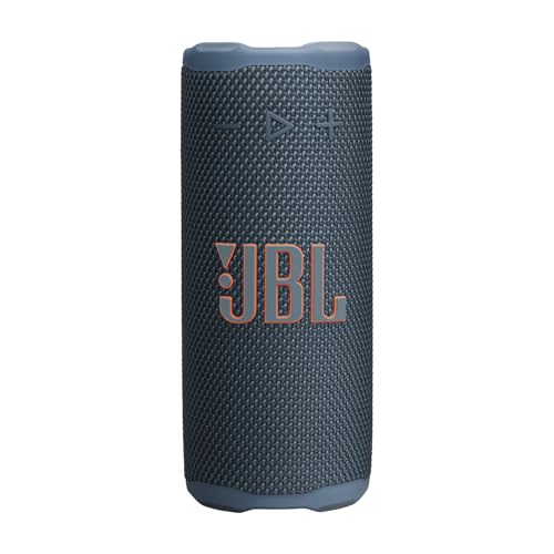 JBL Grip Kompakter Bluetooth Lautsprecher, JBL Pro Sound mit AI Sound Boost, IP68 Wasser- und Staubdicht, Umgebungslicht, Bis zu 14h Wiedergabe, Auracast Multi-Speaker, JBL Portable App, Blau