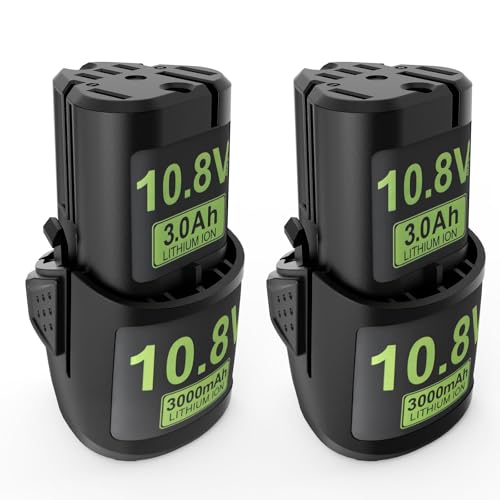 2X 10.8V 3Ah DREAMDASH Batterie, Ersatzakku für Stihl AS2 Akku HSA GTA 26