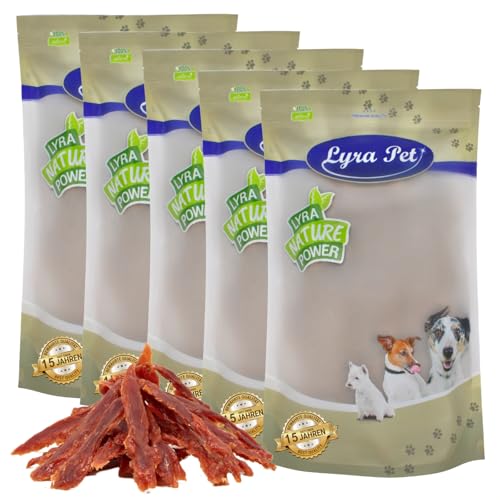 Lyra Pet® 5 kg Entenbrust | Kausnack von der Ente | Leckerli für alle Hunde | Proteinreicher Kaugenuss | Idealer Belohnungs- und Trainingssnack | Hundefutter im wiederverschließbaren Beutel
