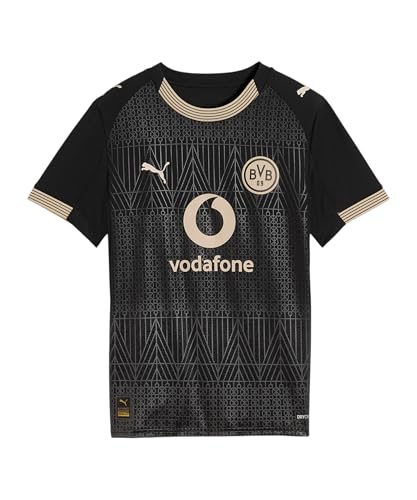 PUMA Borussia Dortmund e Erde Trikot 2025/2026 Kids schwarz, 128 Kinder