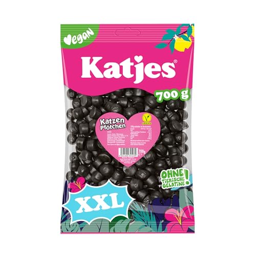 Katjes Katzen Pfötchen Großpackung – Vegan, 1 x 700g