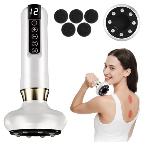 Wagxoey Cellulite Massagegerät Elektrisches, 12 Saugstufen & Wärme, Anti Cellulite & Straffung, Tragbar & USB-C Aufladung, Schröpfgerät Elektrisch für Taille, Bauch, Beine & Arme