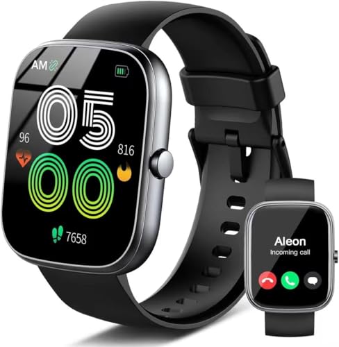 Jugeman Smartwatch Herren Damen mit Bluetooth Anrufe, 1.91