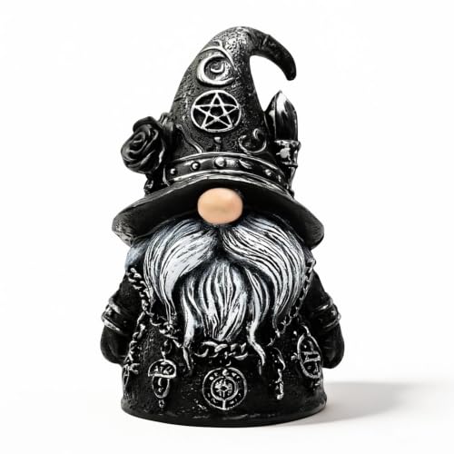AMONENZ Gartenzwerge Gothic-Stil, Dunkel Halloween-Zwerge für Außenbereich