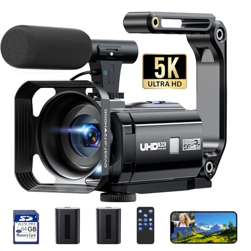 Videokamera 5K 56MP Camcorder Doppelobjektiv 16X WiFi Vlogging Kamera für YouTube 3