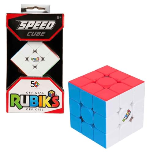 Rubik's - Speed Cube 3x3, original Ultra-leichtgängiger Zauberwürfel mit Magneten, hochwertige Verarbeitung für Einsteiger & Speedcubing-Profis, ab 8 Jahren