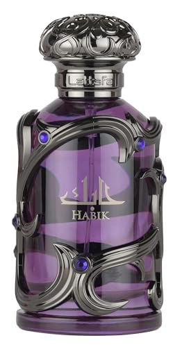 Lattafa Habik – Spicy, Aromatic, Woody, Musky, Eau de Parfum Spray Long-Lasting Duft für Männer, 100 ml