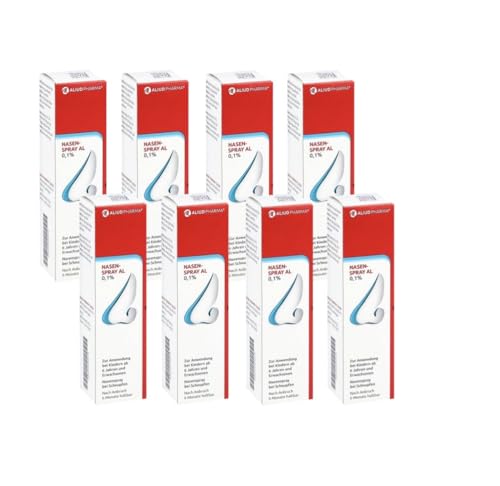 Nasenspray Al 0,1% für Erwachsene und Kinder ab 6 Jahren 8 x 10 ml inkl. Granatapfel Handseife von Apotheken-Express - Familienpackung