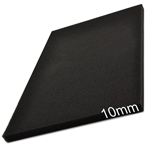 Easyboost Luftfilterschaum Luftfiltereinsatz 28x15cm Dicke 10mm Universell zum Zuschneiden für Scooter Motorrad Quad Rasenmäher Motorsense Motorhacke Kettensäge für Vergaser Luftfilterkasten