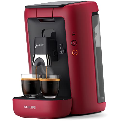 Philips Domestic Appliances CSA260/91 Senseo Maestro Kaffeemaschine Kaffeepads mit 1,2 Liter Wassertank, Auswahl der Intensität und Memo-Funktion, Produkt grün, Farbe: rot