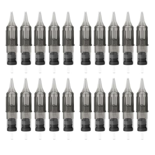 TATELF 20 Stück Cartridge Nadeln 1209RL Dicke Rundkontur Einweg Steril