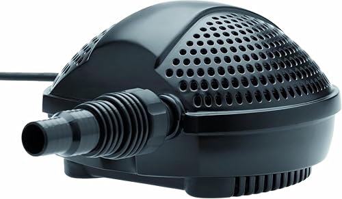 Pontec 50851 PondoMax (Eco 1500) Filterpumpe Teich, Wasserfall, Filteranlage, Teichpumpe für Außen, Energieeffiziente Bachlaufpumpe zur Filtereinspeisung, 10 m Kabel, Dunkelgrau