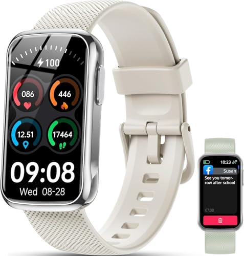 OUKITEL Smartwatch für Damen und Herren, 1,47 Zoll HD, 24 Sportmodi Smartwatch mit Schlaf/SpO2/24H Herzfrequenzmesser, wasserdicht IP68 Fitness Tracker für Android iOS