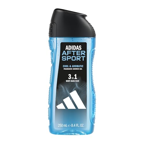 adidas 3in1 After Sport Duschgel für ihn, mit aromatisch-frischem Duft, 250 ml