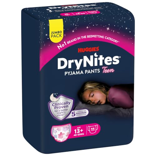 Huggies DryNites Nachtwindeln Mädchen, 13-17 Jahre, 33 St., Pyjama Pants