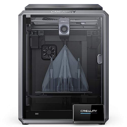 Creality Official Store K1 3D Drucker, Geschwindigkeit 600 mm/s 3D Printer, doppelte Lüfterkühlung, ON-Taste Selbsttest, automatische Nivellierung, Druckgröße 220x220x250 mm