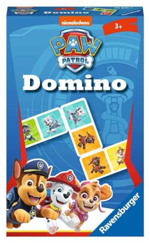 Ravensburger Mitbringspiel - 20845 - Paw Patrol Domino - Das bekannte Legespiel für Kinder ab 3 Jahren, Paw Patrol Spielzeug, Paw Patrol Geschenke