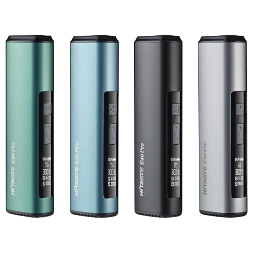 HI TASTE E40 Pro Tabakerhitzer Kompatibel mit IQOS ILUMA TEREA, Großartiger Geschmack, 3200mAh Großer Akku, Trocknungsfunktion, Klares OLED-Display, Metallausführung (Metall Schwarz)