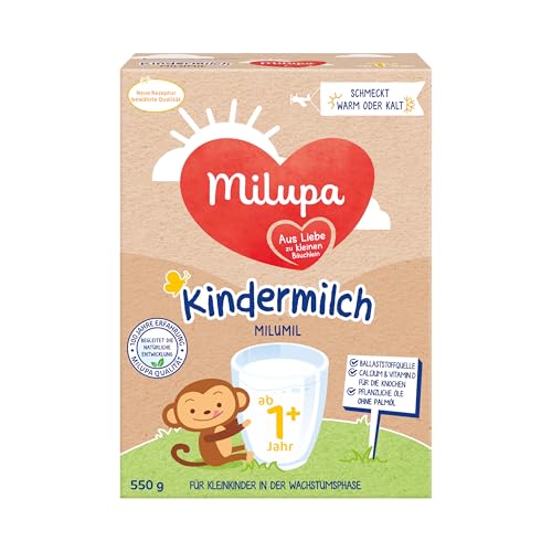 Milupa Milumil Kindermilch 1+ – Ab 1 Jahr – Für Kleinkinder in der Wachstumsphase - 5 x 550 g