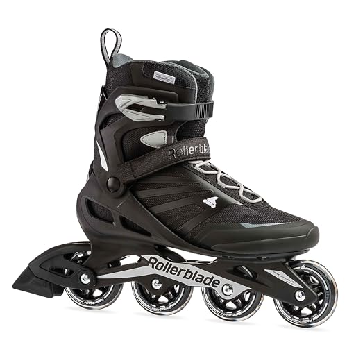 Rollerblade ZETRABLADE, Herren Inline Skates, geeigneter Inline für Anfänger, Schwarz/Silber, Gr. 44