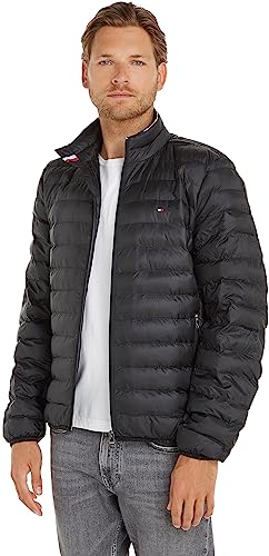 Tommy Hilfiger Herren Jacke Übergangsjacke, Schwarz (Black), XL