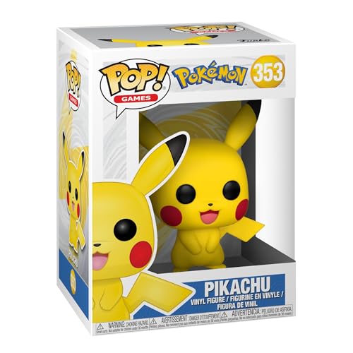 Funko Pop! Games: Pokemon - Pikachu - Vinyl-Sammelfigur - Geschenkidee - Offizielle Handelswaren - Spielzeug Für Kinder und Erwachsene - Video Games Fans - Modellfigur Für Sammler und Display