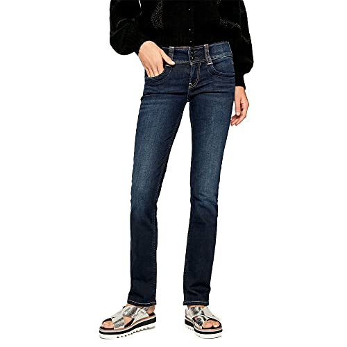 Pepe Jeans Damen Gen Straight Jeans, 000denim (H06), 28W / 30L